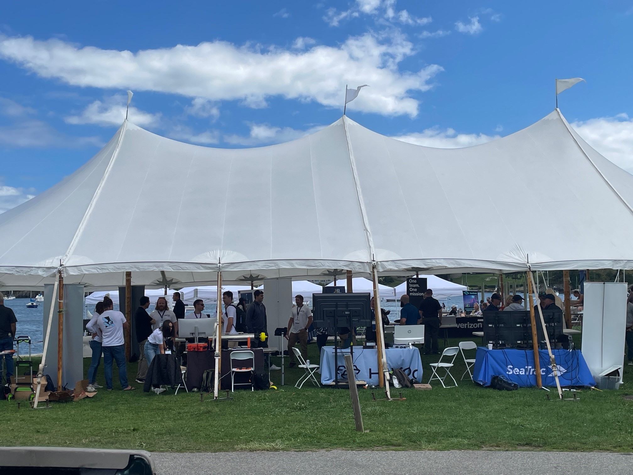 back of tent