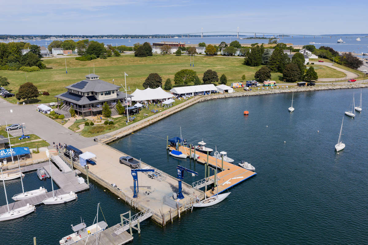 View of Sail Newport from Drone